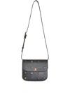 Etro Small Essential Floral-embroidered Shoulder Bag In 黑色