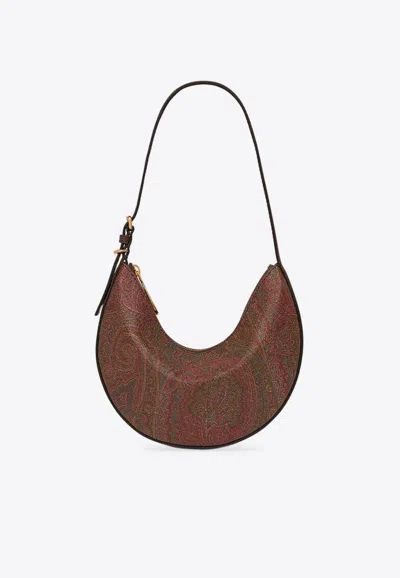 Etro Small Essential Paisley Hobo Bag In Multi