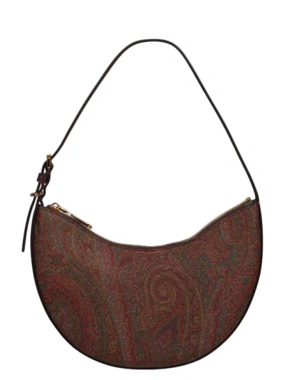 Etro Small  Essential Hobo Bag In Brown