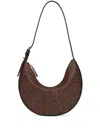 Etro Medium Paisley Leather Shoulder Bag In Brown