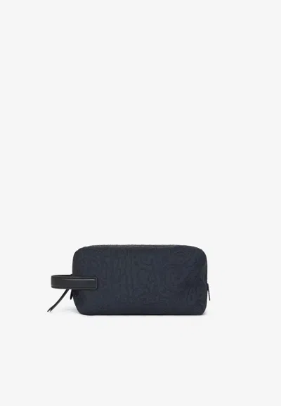 Etro Small Jacquard Pouch Bag In Orange