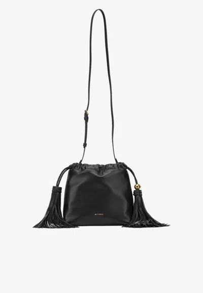 Etro Small Kalispera Nappa Leather Crossbody Bag In Black