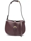 Etro Small Crossbody Bag With Adjustable Strap And Buckle Detail In Burgundy