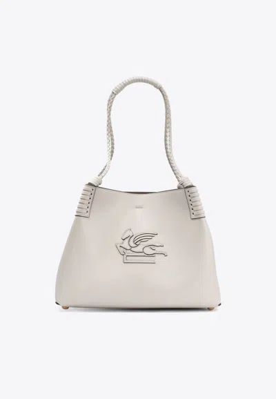 Etro Small Libra Shoulder Bag In White