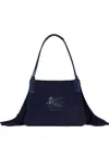 Etro Small Libra Tote Bag In Blue