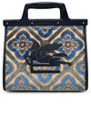 ETRO SMALL LOVE TROTTER BAG IN MULTICOLOR JACQUARD VELVET