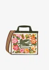 Etro Small Love Trotter Floral Tote Bag In Multicolor