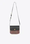 Etro Multicolor Canvas And Leather Large Essential Crossbody Bag In Black