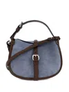 Etro Small Pony Buckle-detail Tote Bag In Blue
