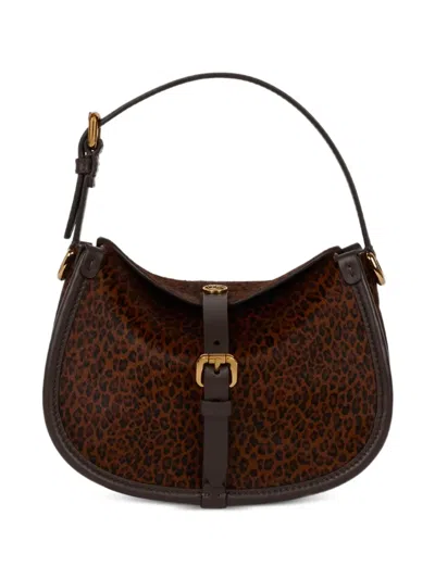 Etro Small Pony Tote Bag In Brown