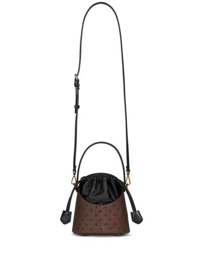 Etro Medium Paisley Saturno Bag In Brown
