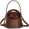 Etro Small Saturno Paisley-print Crossbody Bag In M0019 Brown