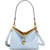 Etro Mini Sailing Bag In Light Blue