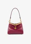 Etro Small Vela Leather Shoulder Bag In Red