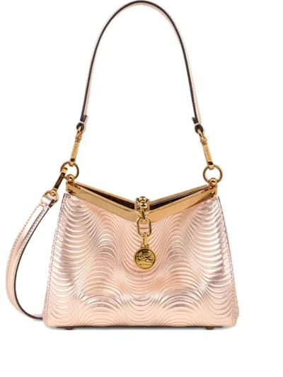 Etro Small Vela Shoulder Bag In Pink