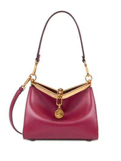 Etro Small Vela Shoulder Bag In Pink