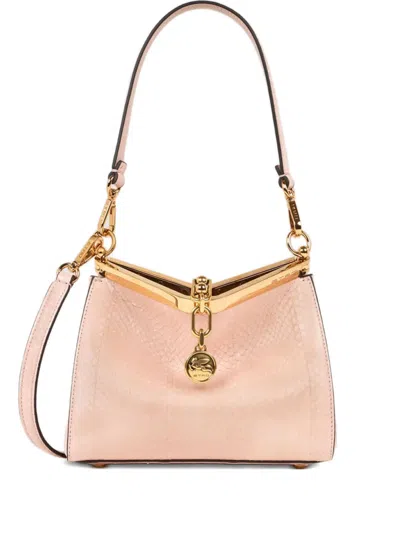 Etro Small Vela Shoulder Bag In Pink