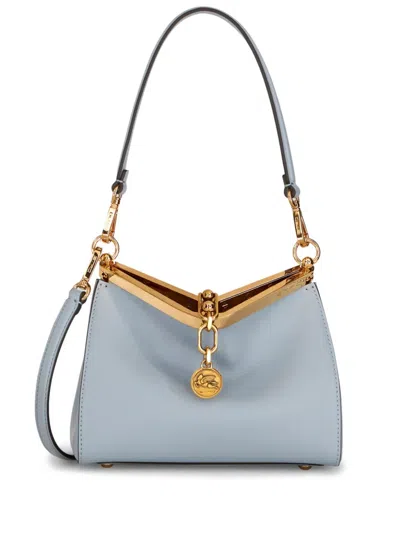 Etro Small Vela Shoulder Bag In Blue