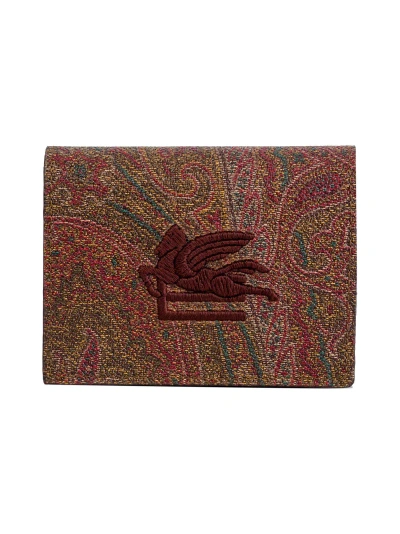Etro Small Wallet In Brown