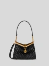 Etro Small Woven Vela Shoulder Bag In Black