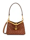 Etro Kleine Vela-tasche Geflochten In Brown