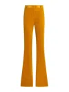 Etro Velvet Flared Trousers In Yellow