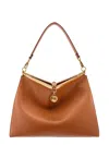 Etro Snap-lock Tote In Brown