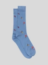Etro Patterned-jacquard Socks In Himmelblau