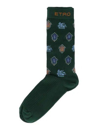 Etro Kids'  Socks In Green
