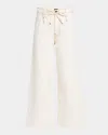 Etro Wide-leg Denim Jeans With High Waist In Goldlurex