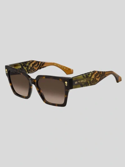 Etro , Sonnenbrille Colour Stripes, Damen, Braun In Brown