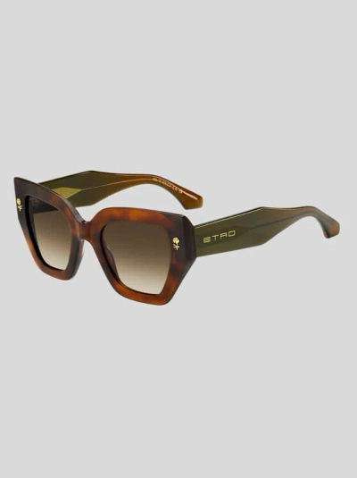 Etro , Sonnenbrille Colour Stripes, Damen, Braun In Brown