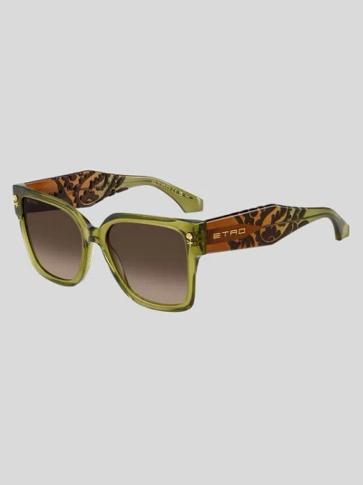 Etro , Sonnenbrille Colour Stripes, Damen, Grün In Green