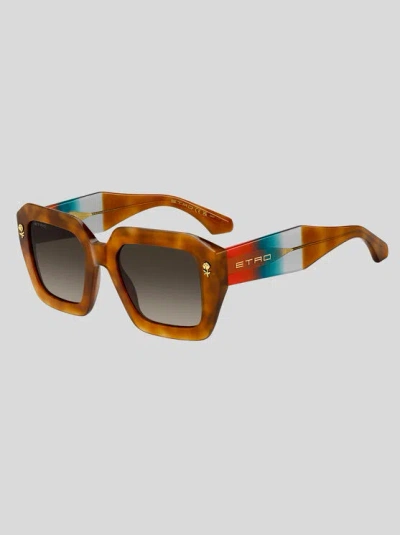 Etro , Sonnenbrille Colour Stripes, Damen, Hellbraun In Brown