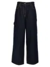 Etro Denim Lurex Detailing Baggy Jeans In Blue