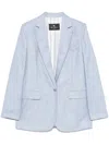 Etro Speckled Blazer In Blue