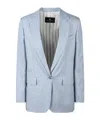 Etro Speckled Buttoned Blazer In Blue