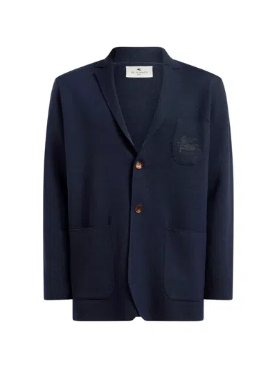 Etro Sport Jacket Roma In Blue
