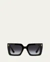 Etro Square Acetate Sunglasses In Black