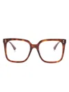 Etro Square-frame Glasses In Brown