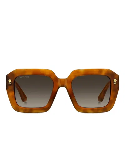 Etro Square-frame Sunglasses In Brown