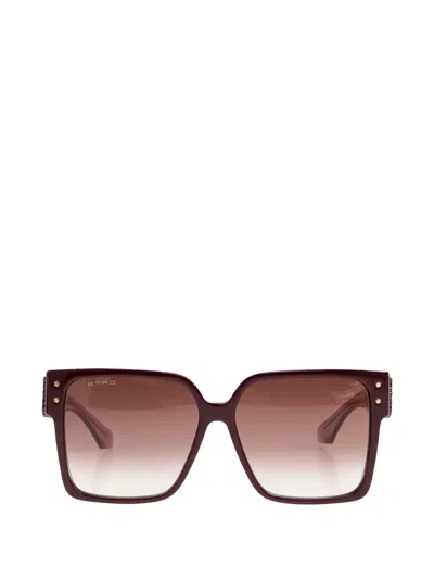 Etro Square-frame Sunglasses In Brown