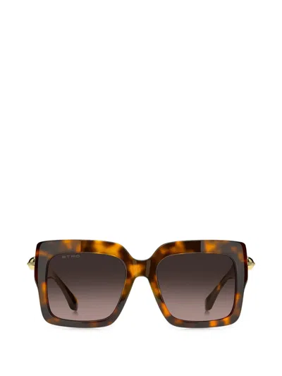 Etro Square-frame Sunglasses In Brown