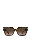 Etro 55mm Gradient Rectangular Sunglasses In Brown
