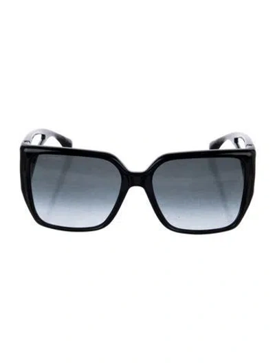 Pre-owned Etro Square Gradient Sunglasses In Black