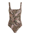 ETRO ETRO SQUARE-NECK PAISLEY SWIMSUIT