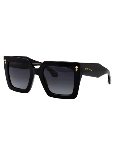 Etro Square-frame Sunglasses In Black