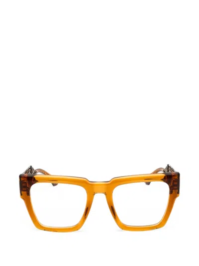 Etro Square-frame Glasses In Brown