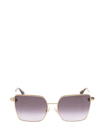 Etro Square-frame Sunglasses In Gold