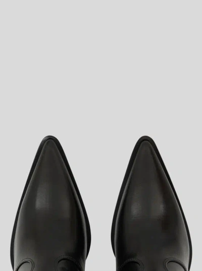 Etro , Stiefeletten Aus Leder Mit Keilabsatz, Damen, Schwarz, Grösse 39 In Black